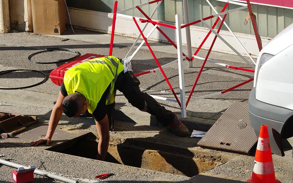 travaux assainissement prix Magnanville